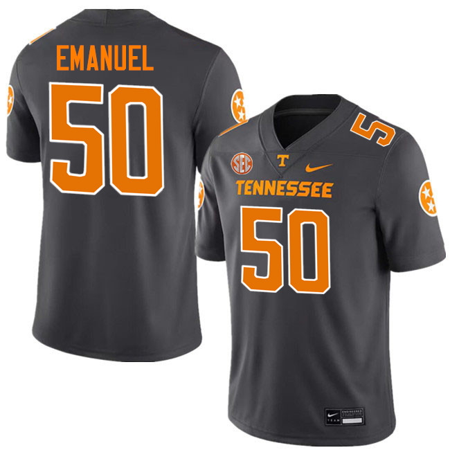 Frank Emanuel Tennessee Jersey,Tennessee Volunteers #50 Frank Emanuel College Jersey,Uniforms-Smoke